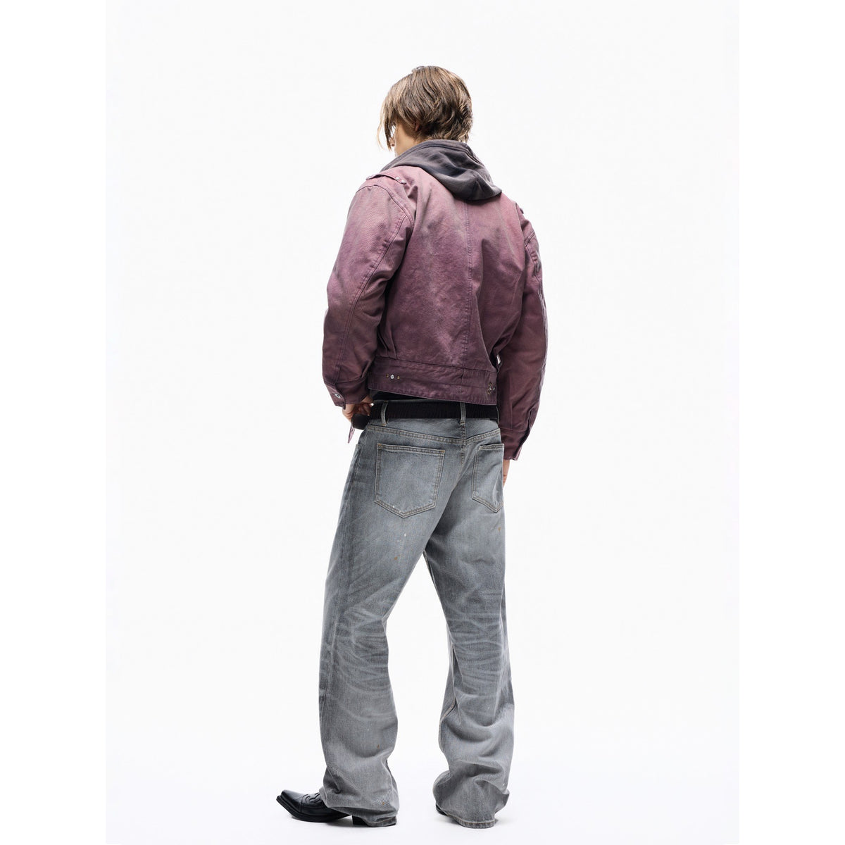 TBR Okayama King Denim 004 Ash Orange Washed Straight Jeans