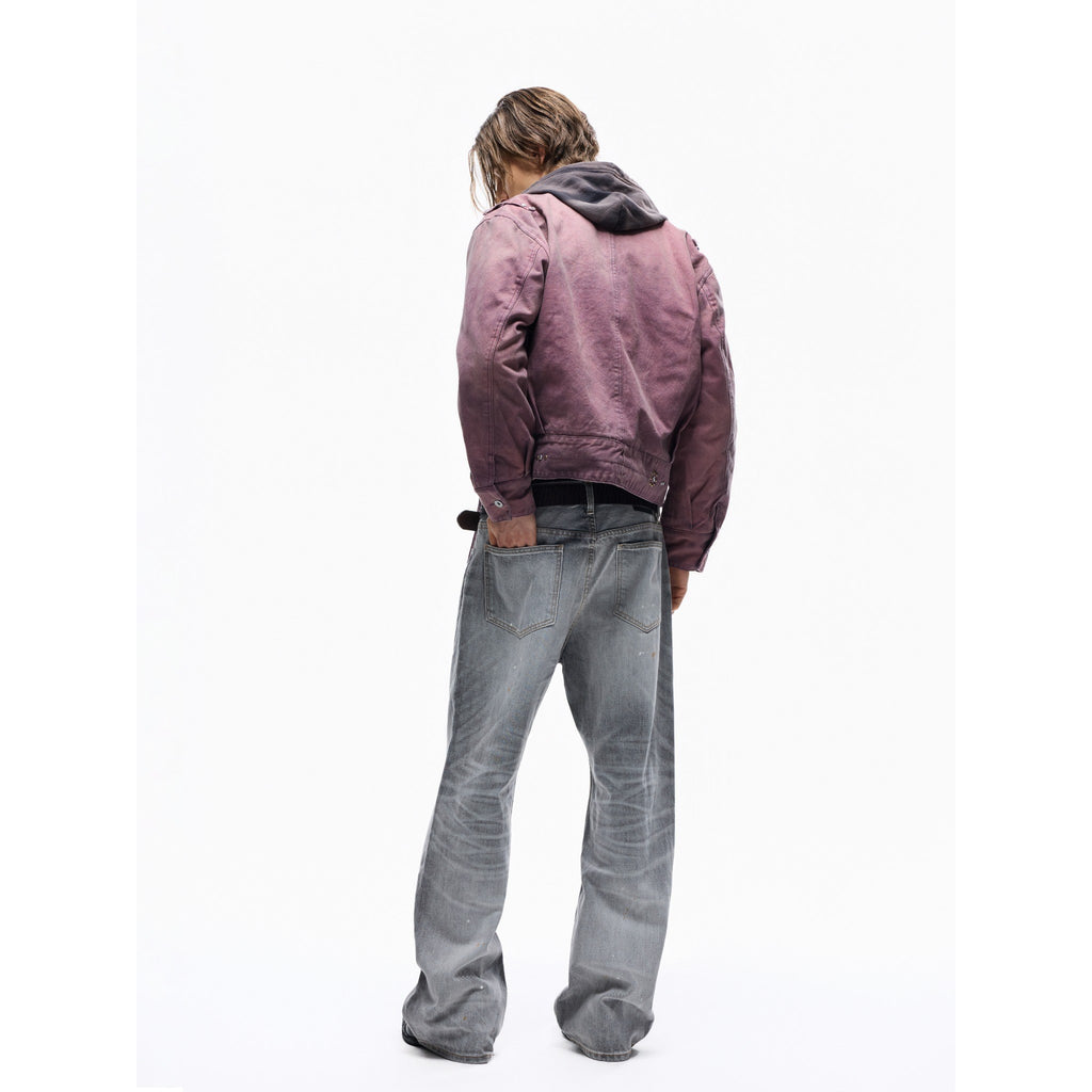 TBR Okayama King Denim 004 Ash Orange Washed Straight Jeans