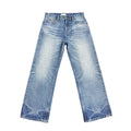 TBR King Denim 07 Snow Wash Blue Selvedge Relaxed Straight Jeans
