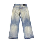 TBR King Denim 05 Washed Blue Relaxed Straight Jeans