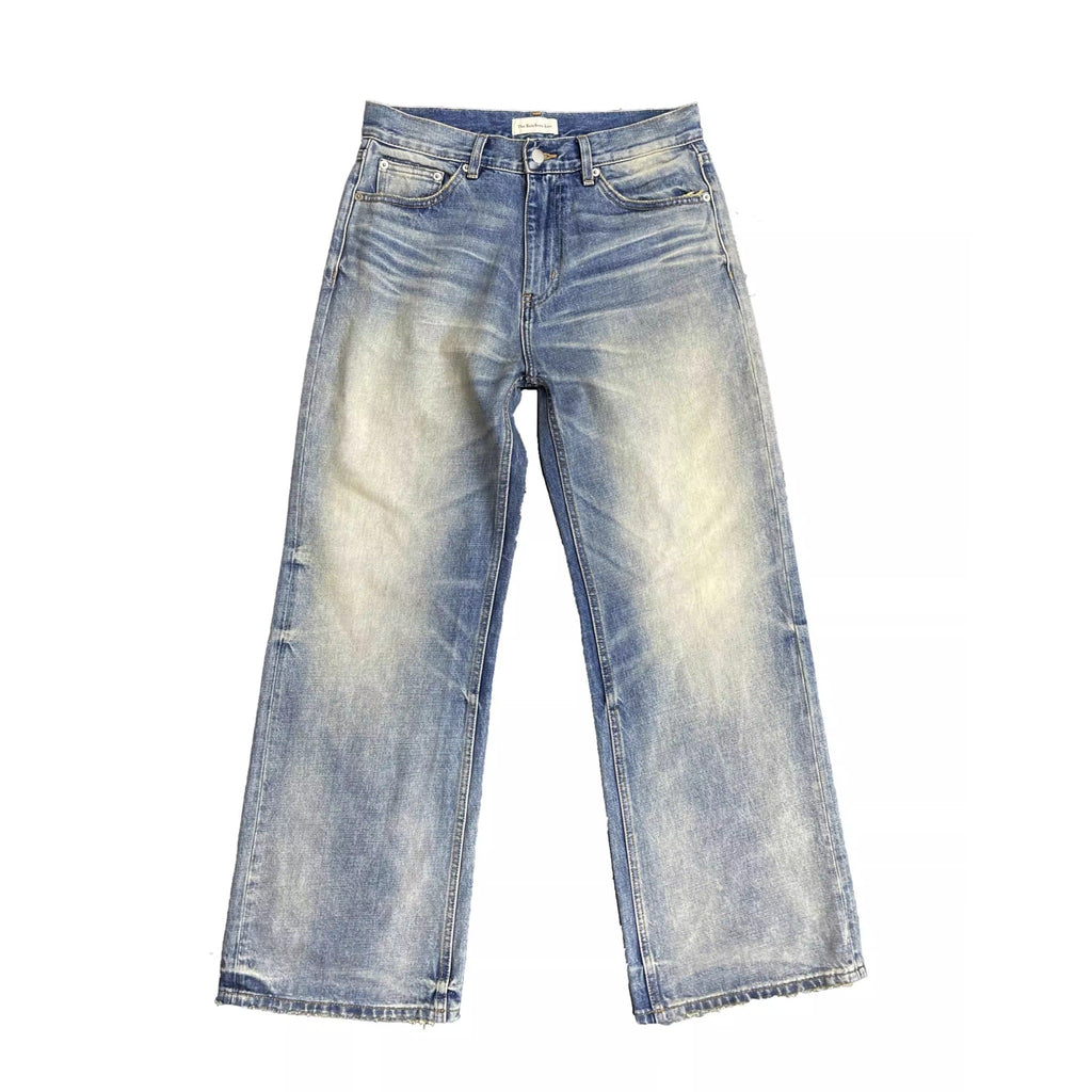 TBR King Denim 05 Washed Blue Relaxed Straight Jeans
