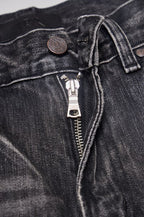 Wind08 Black Soul Selvedge Washed Straight Jeans