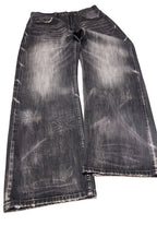 Wind08 Black Soul Selvedge Washed Straight Jeans
