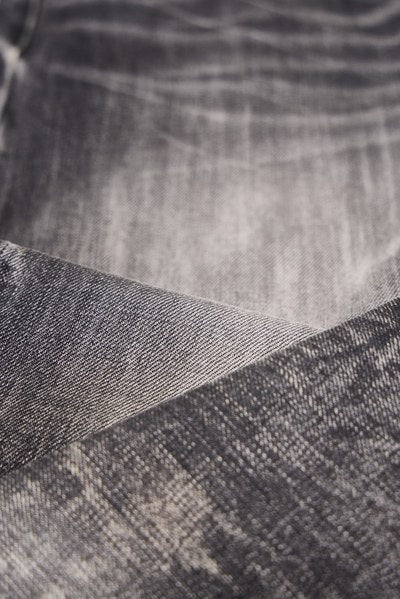 Wind08 Black Soul Selvedge Washed Straight Jeans