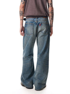 TBR 002 Okayama Selvedge Mist Blue Straight Jeans