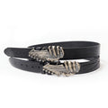 TBR Demon Claw Guitar Washed Embossed Leather Belt