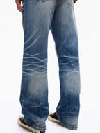 Wind03 Ice Flame Patch Washed Jeans