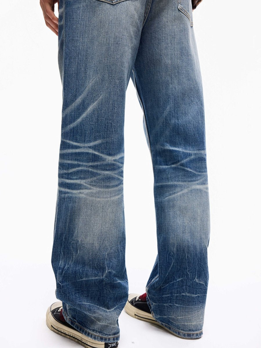 Wind03 Ice Flame Patch Washed Jeans