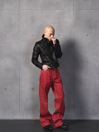 TBR Signature Red Flame Relaxed Straight Jeans