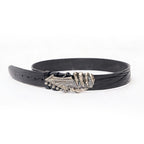 TBR Demon Claw Guitar Washed Embossed Leather Belt