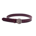 TBR Silver Mohawk Distressed Leather Belt