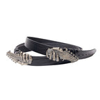 TBR Demon Claw Guitar Washed Embossed Leather Belt