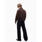 TBR Star Embroidered Black Selvedge Relaxed Straight Jeans