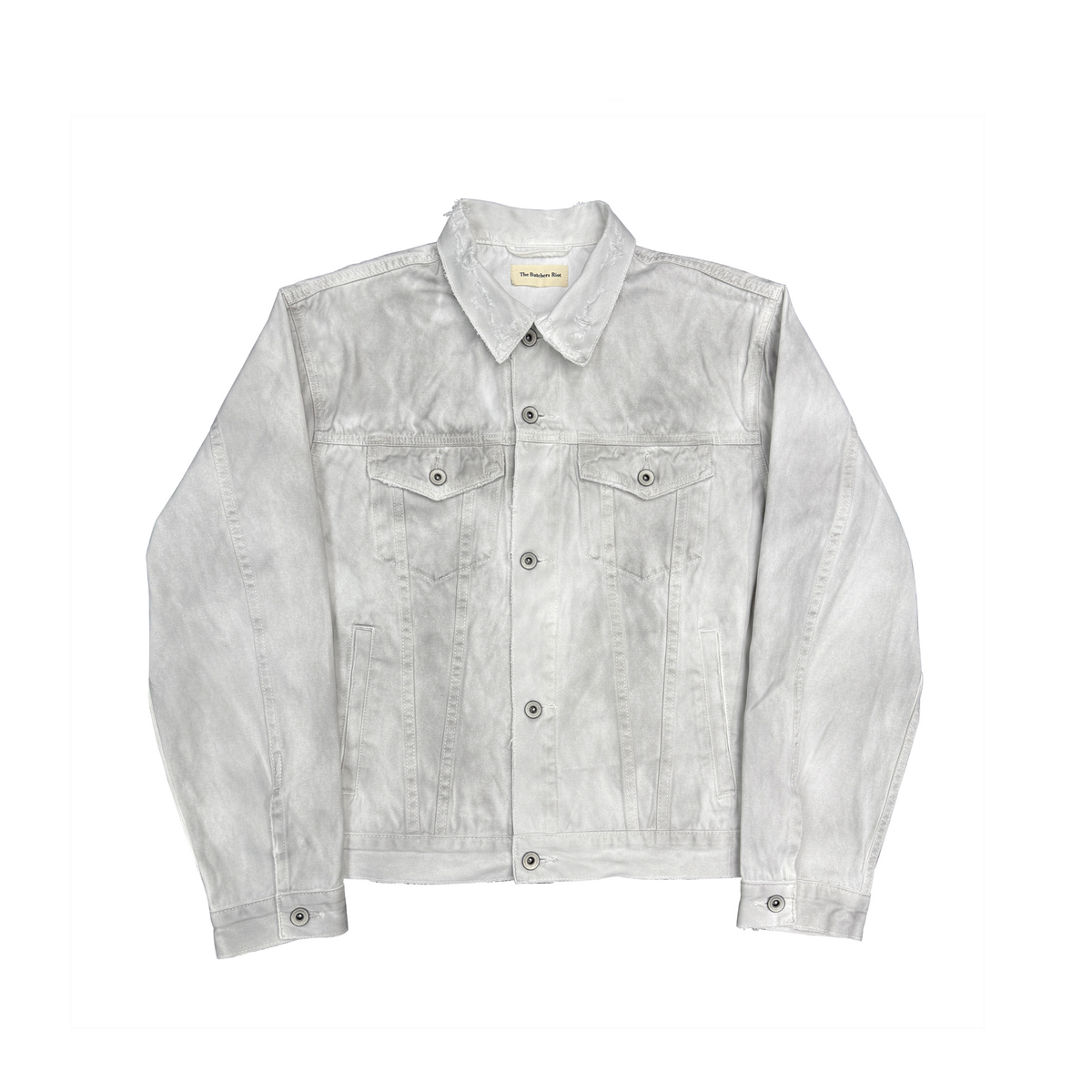 TBR White Moleskin Vintage Distressed Type 4 Jacket